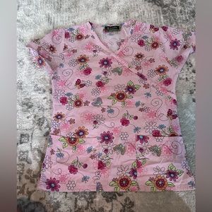 Bonita Floral Scrub Top